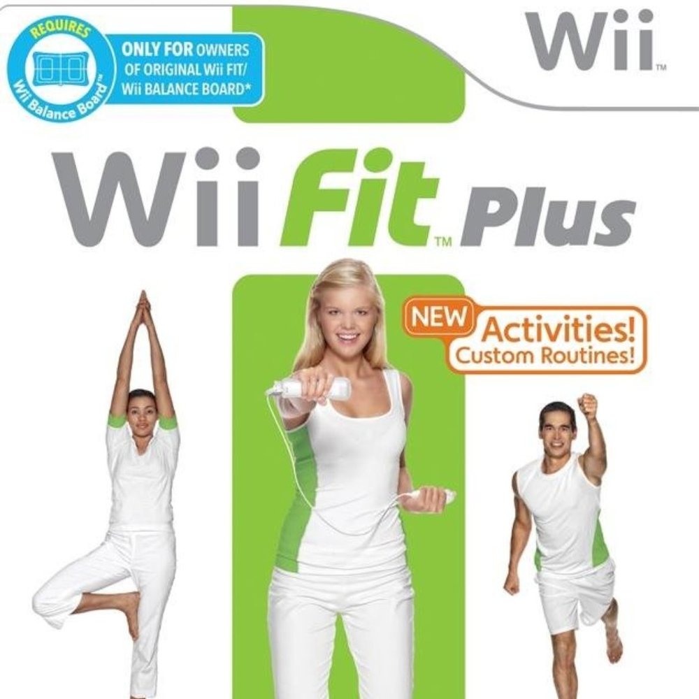 Nintendo Wii Fit Plus Fitness Game with Manual